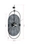Wallity Sntr - Silver Reloj de pared decorativo